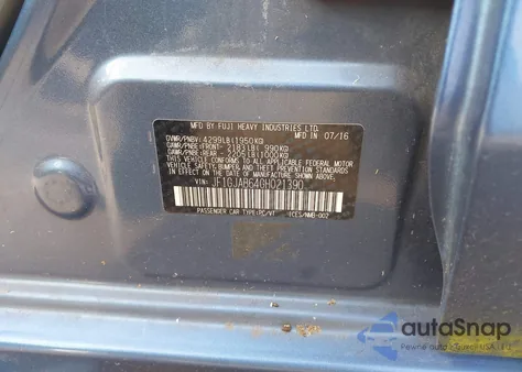 2016 Subaru Impreza 2.0I Premium z USA, uszkodzony, nr VIN JF1GJAB64GH021390